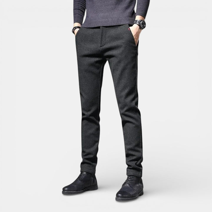 Markus Berlin Herren Schlanke Tapered-Hose, Vorderansicht