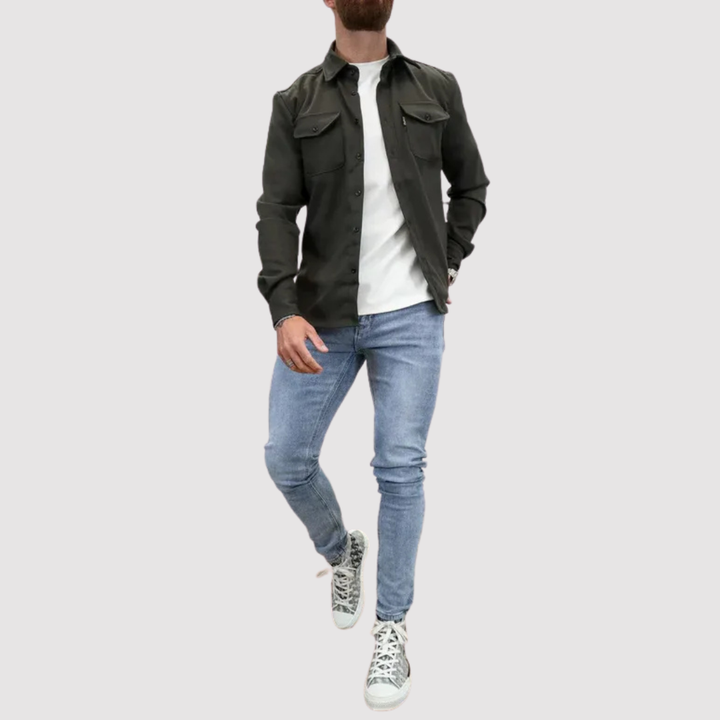 Markus Berlin Herren Overshirt, Vorderansicht