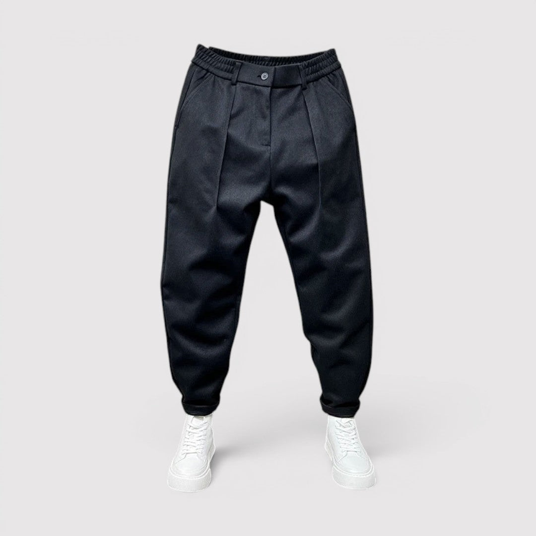 Markus Berlin Herren Hose mit Tapered-Schnitt, Vorderansicht