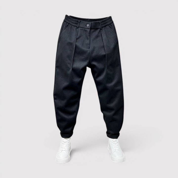 Markus Berlin Herren Hose mit Tapered-Schnitt, Vorderansicht