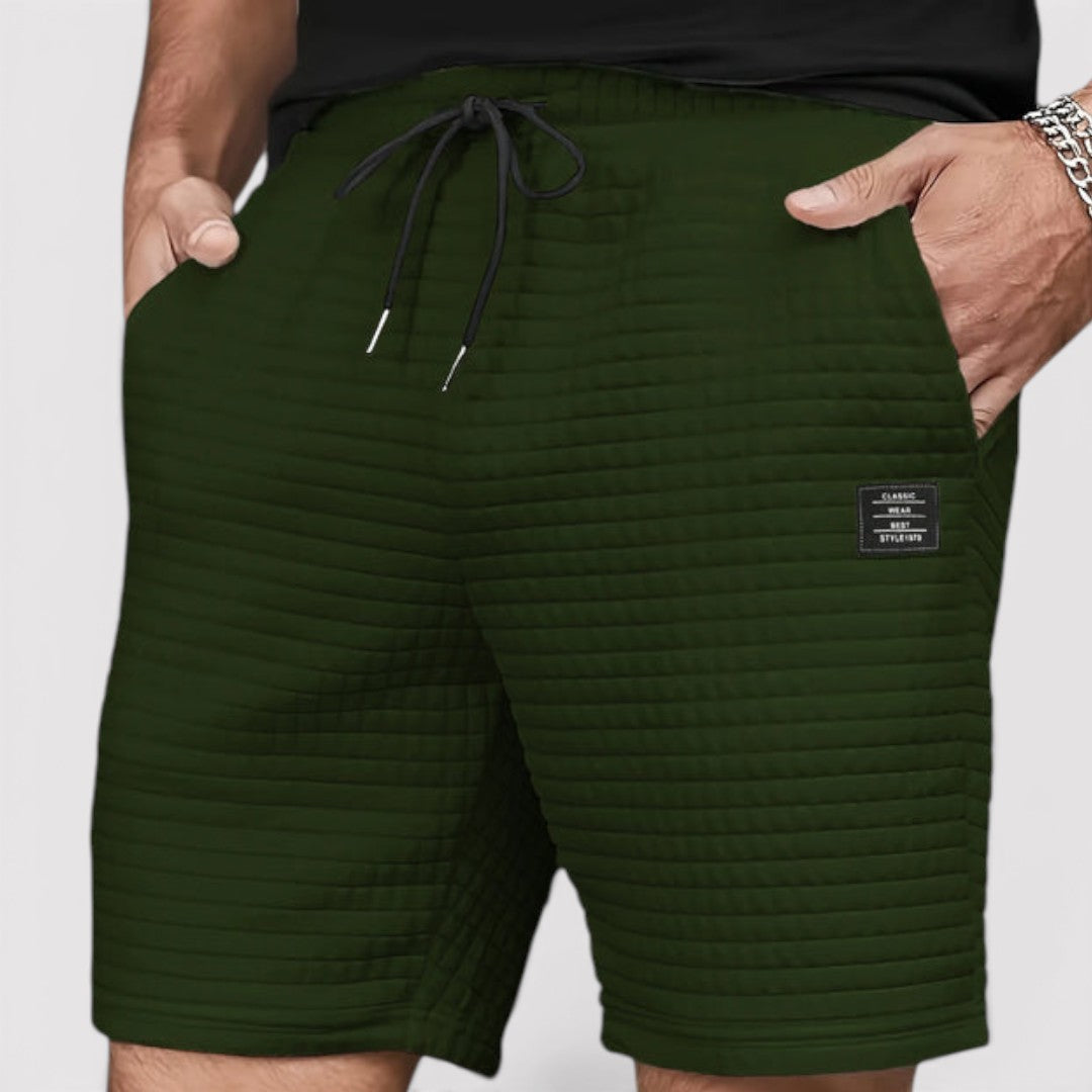 Markus Berlin Herren Gesteppte Shorts, Vorderansicht