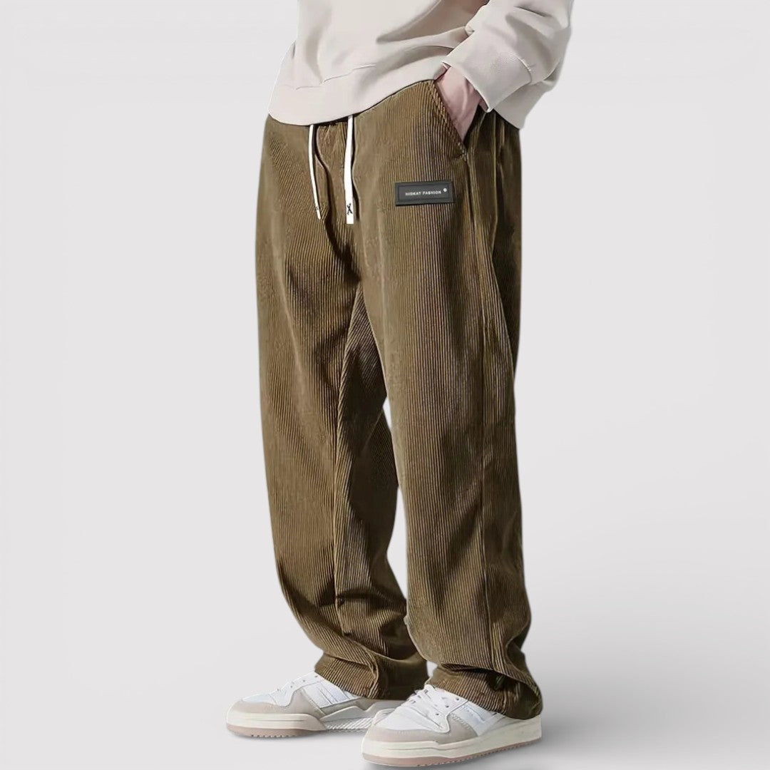 Markus Berlin Herren Lässige Hose mit weicher Textur, Vorderansicht