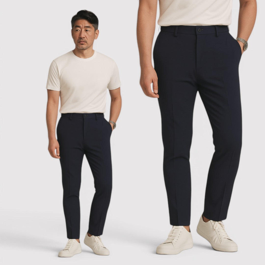 Markus Berlin Herren Slim-Fit Hose, Vorderansicht