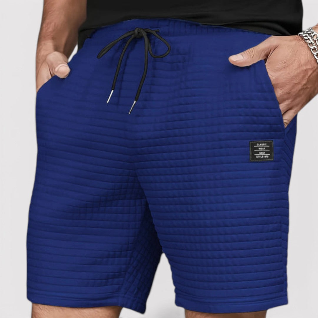 Markus Berlin Herren Gesteppte Shorts, Vorderansicht