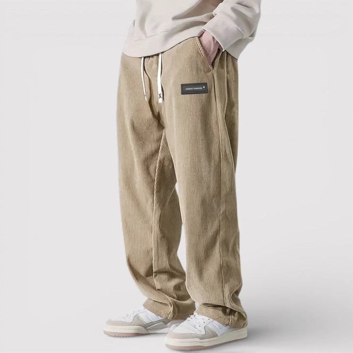 Markus Berlin Herren Lässige Hose mit weicher Textur, Vorderansicht