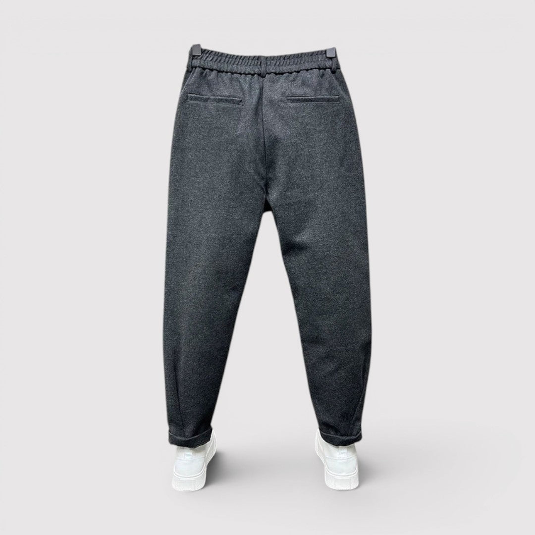 Markus Berlin Herren Hose mit Tapered-Schnitt, Vorderansicht