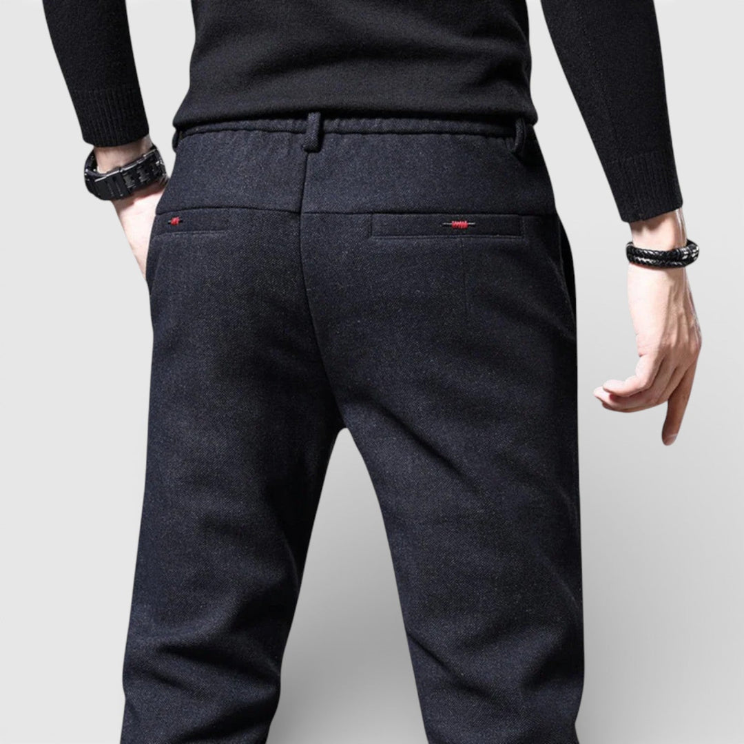 Markus Berlin Herren Schlanke Tapered-Hose, Vorderansicht