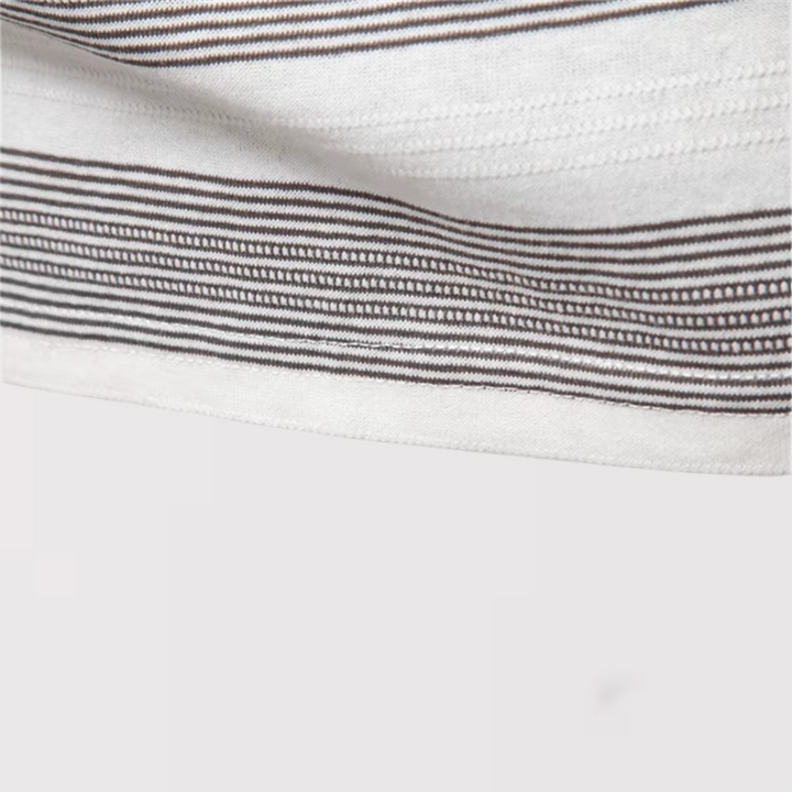 Markus Berlin Herren Luftiges gestreiftes Poloshirt für den Sommer, Vorderansicht