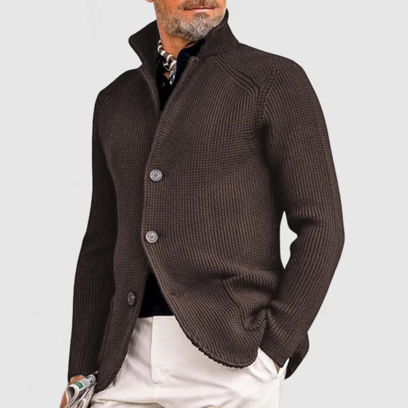 Markus Berlin Herren Strickcardigan, Vorderansicht