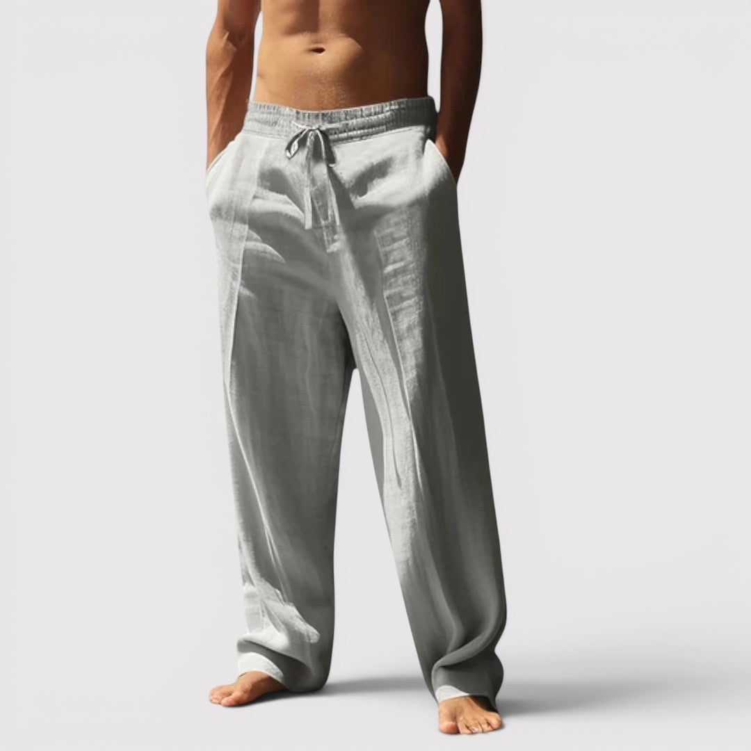 Markus Berlin Herren Atmungsaktive Wide-Leg-Hose, Vorderansicht