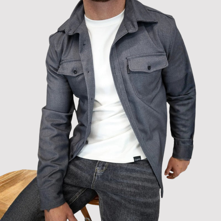 Markus Berlin Herren Overshirt, Vorderansicht
