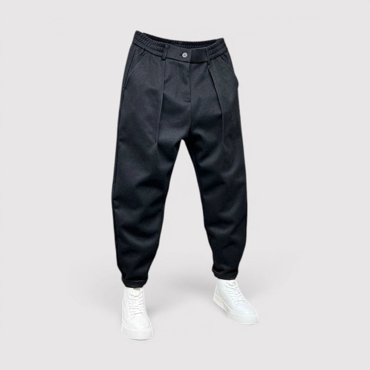 Markus Berlin Herren Hose mit Tapered-Schnitt, Vorderansicht