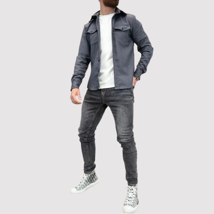 Markus Berlin Herren Overshirt, Vorderansicht