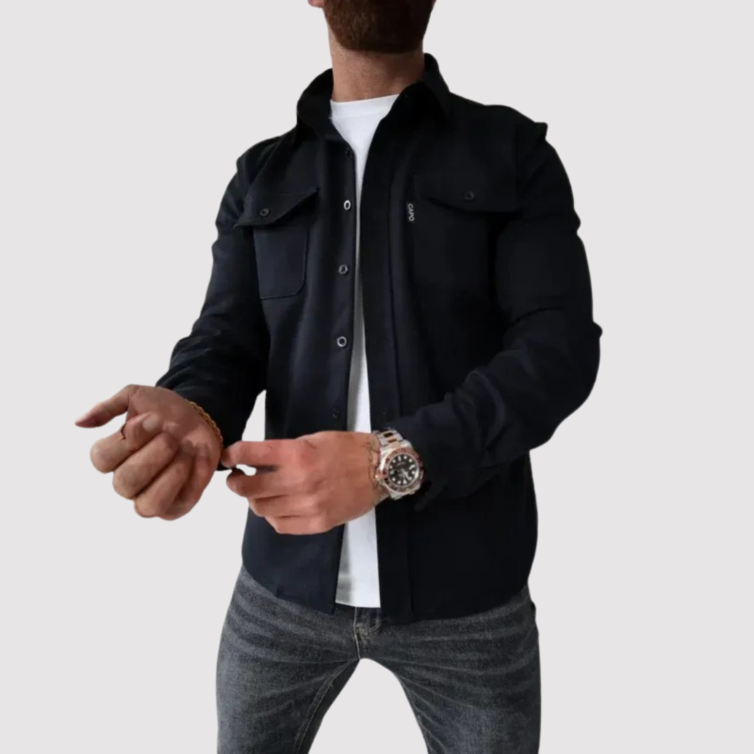 Markus Berlin Herren Overshirt, Vorderansicht