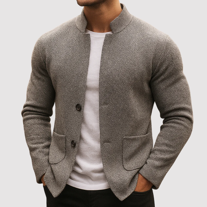 Markus Berlin Herren Strickjacke, Vorderansicht