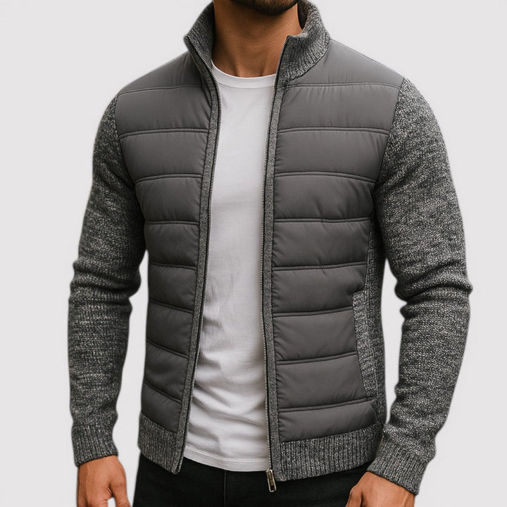 Markus Berlin Herren Gepolsterte Jacke, Vorderansicht