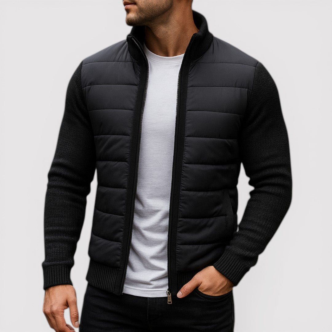 Markus Berlin Herren Gepolsterte Jacke, Vorderansicht