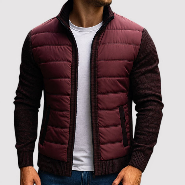 Markus Berlin Herren Gepolsterte Jacke, Vorderansicht