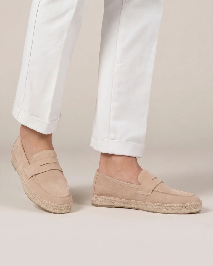 Markus Berlin Herren Espadrille Beige, Vorderansicht