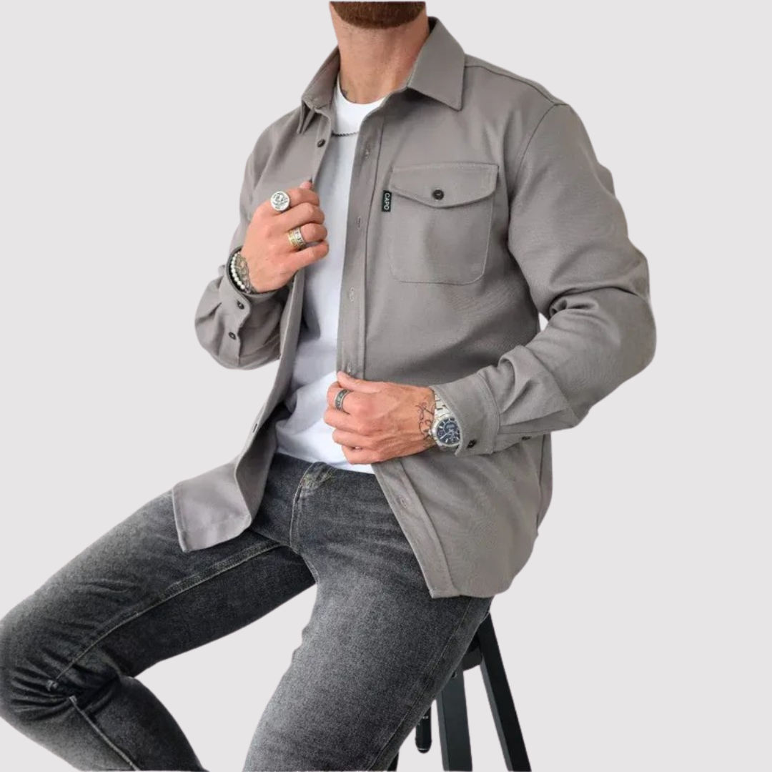 Markus Berlin Herren Overshirt, Vorderansicht