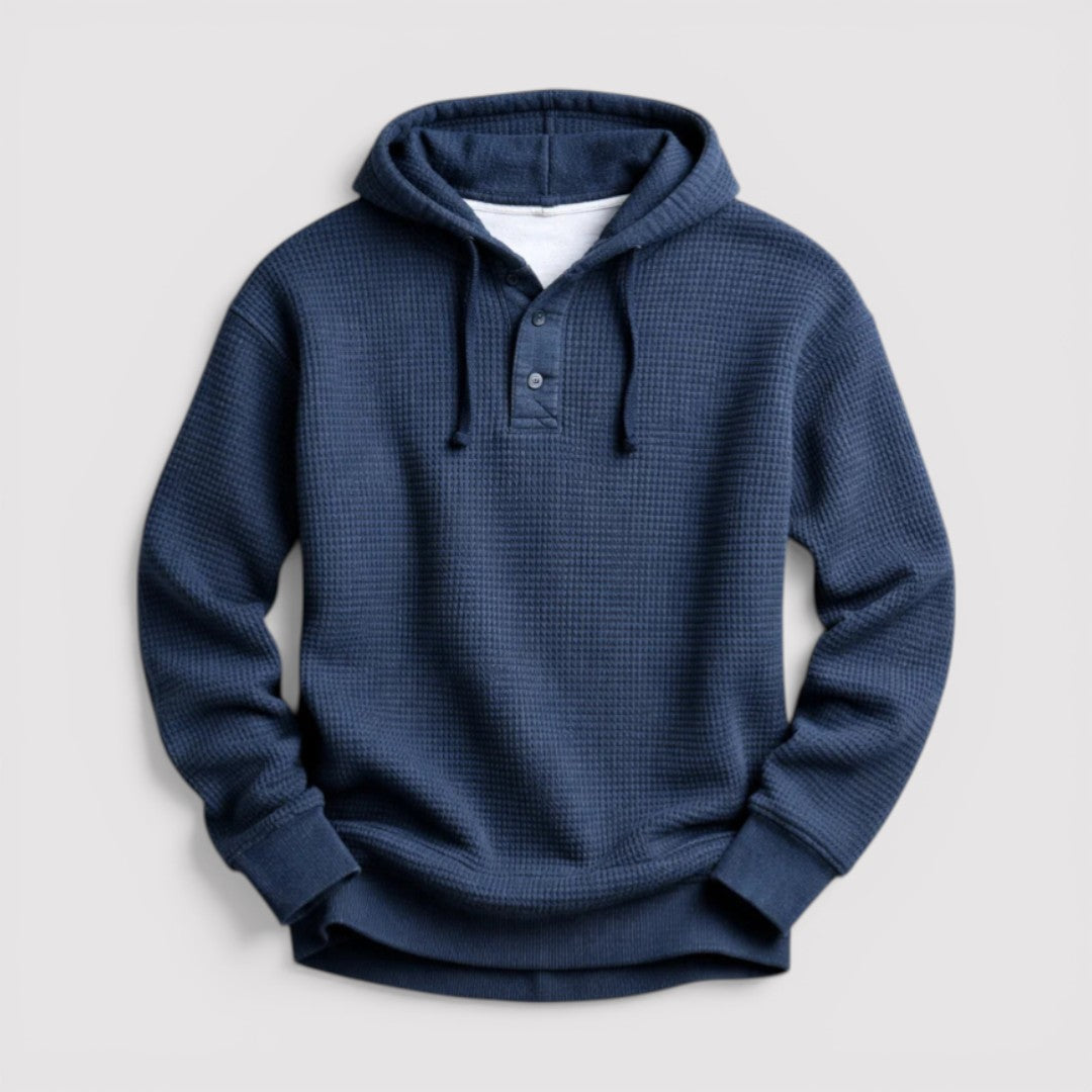 Markus Berlin Herren Wabenartiger Hoodie, Vorderansicht