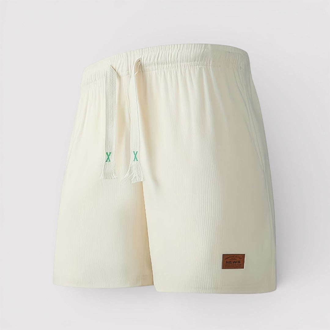 Markus Berlin Herren Gerippte Shorts, Vorderansicht