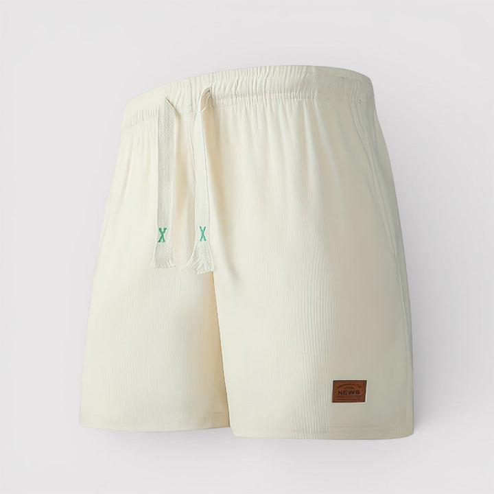 Markus Berlin Herren Gerippte Shorts, Vorderansicht