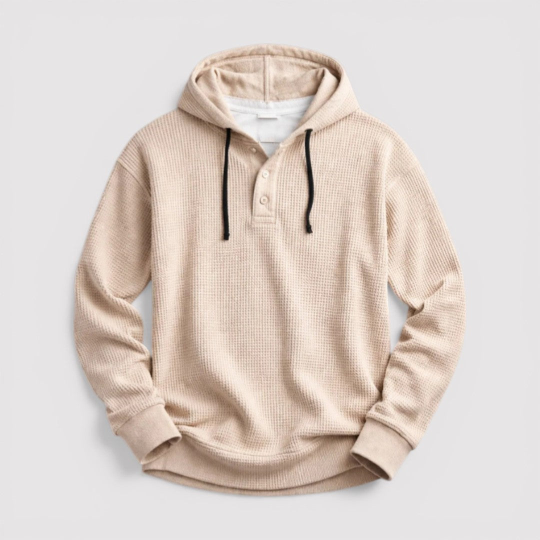 Markus Berlin Herren Wabenartiger Hoodie, Vorderansicht
