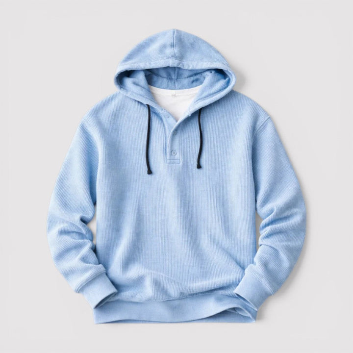 Markus Berlin Herren Wabenartiger Hoodie, Vorderansicht