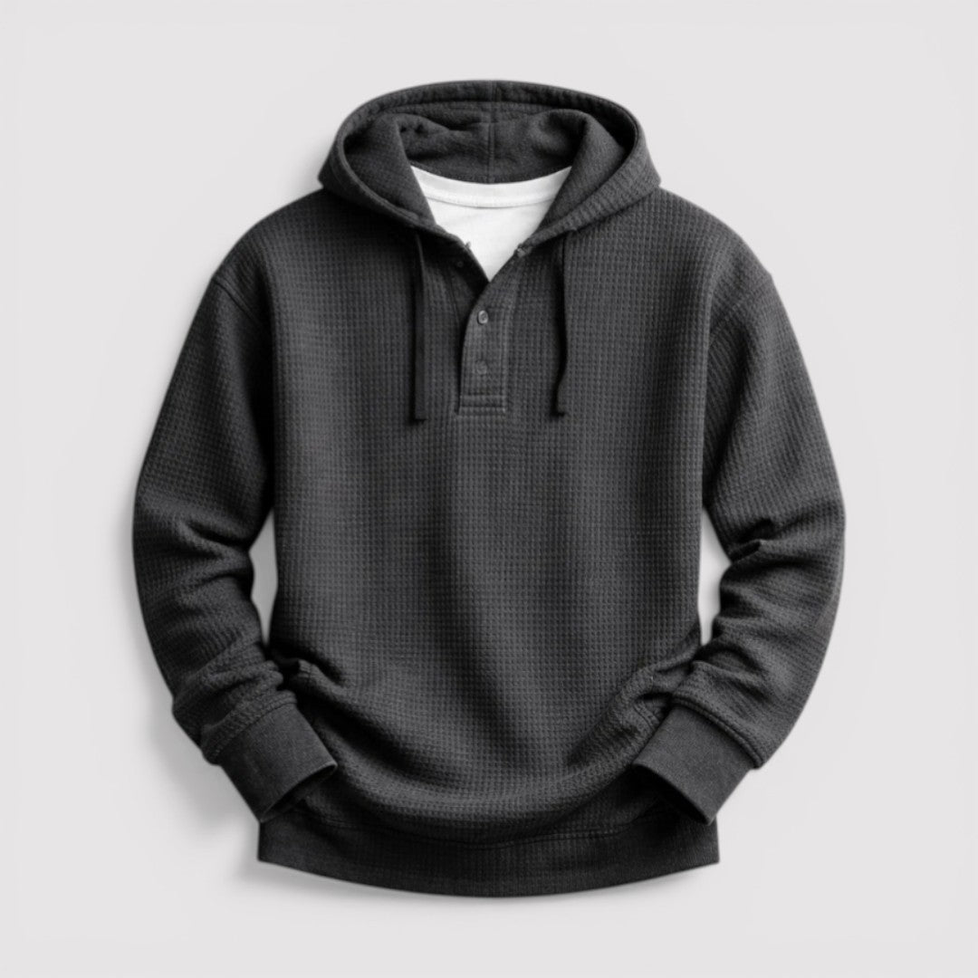 Markus Berlin Herren Wabenartiger Hoodie, Vorderansicht