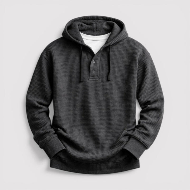 Markus Berlin Herren Wabenartiger Hoodie, Vorderansicht