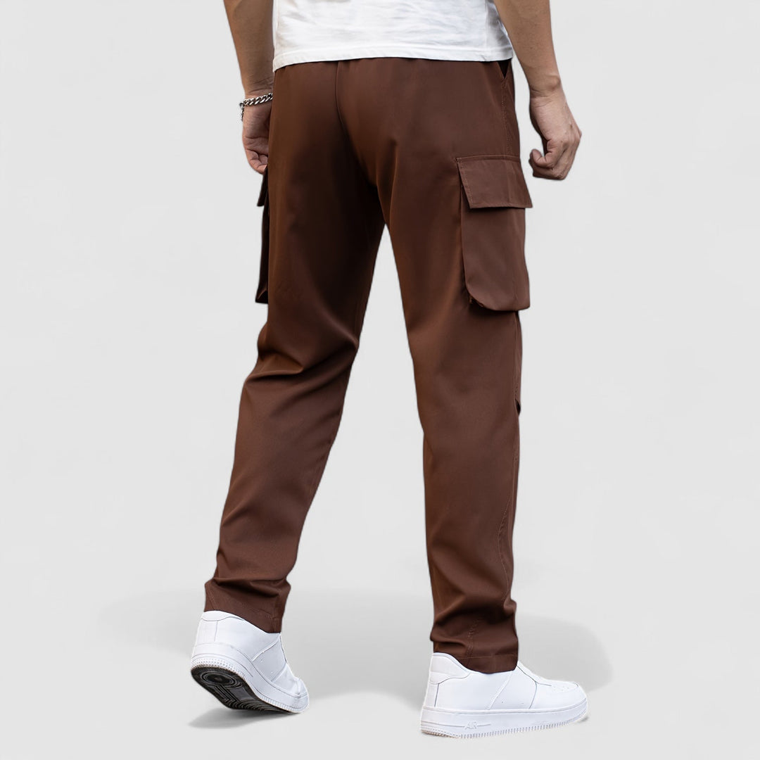 Markus Berlin Herren Wasserdichte Stretch-Cargohose, Vorderansicht