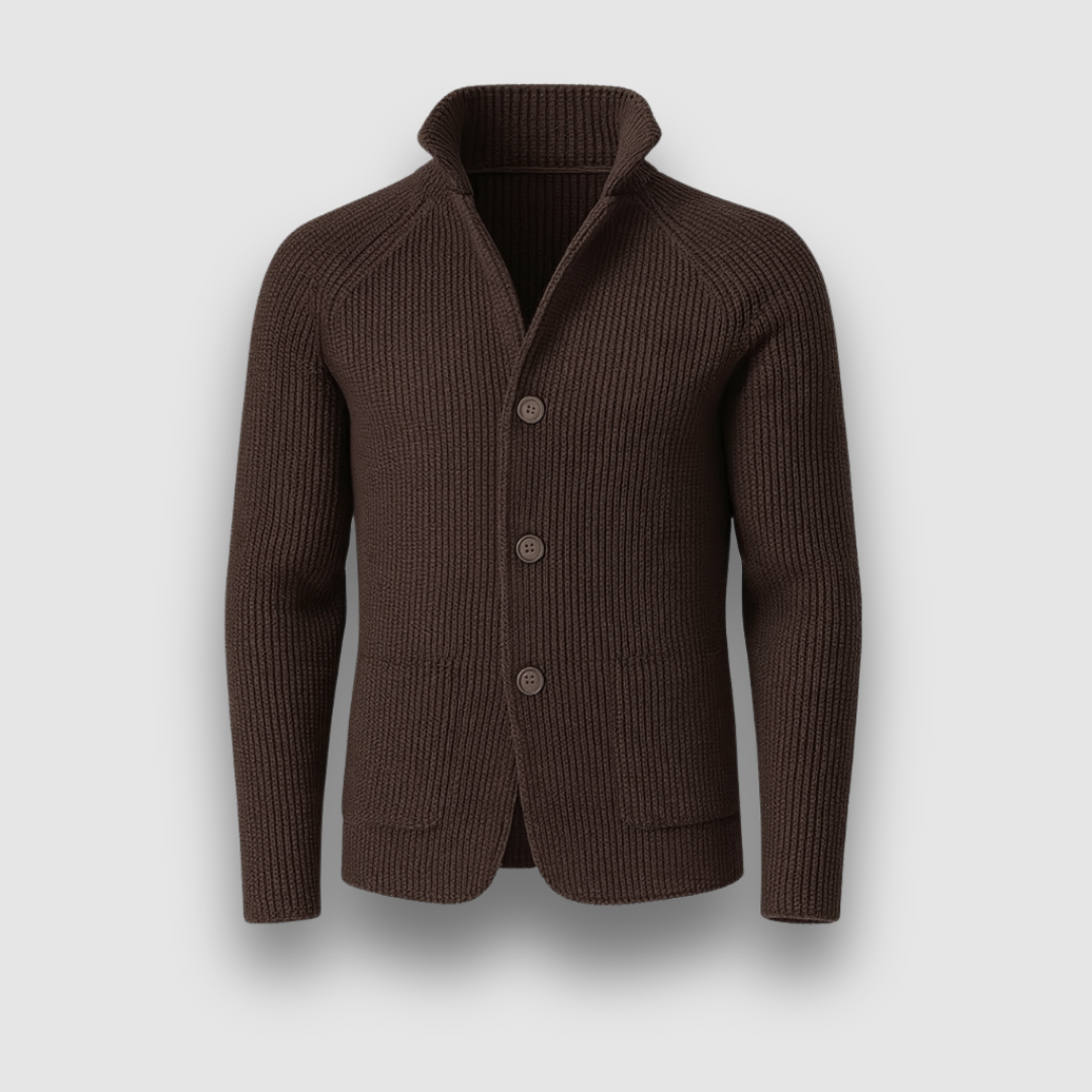 Markus Berlin Herren Strickcardigan, Vorderansicht