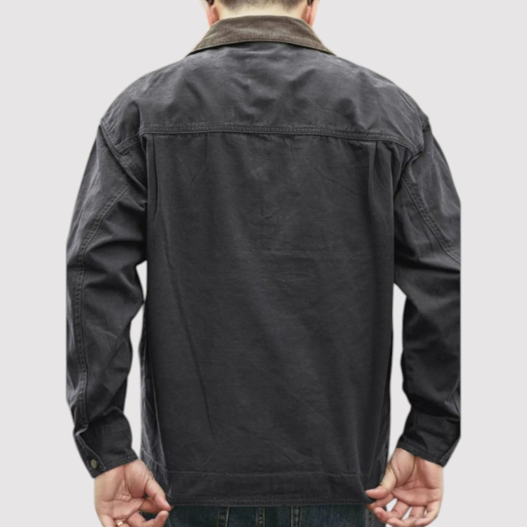 Markus Berlin Herren Vintage-Cargojacke, Vorderansicht