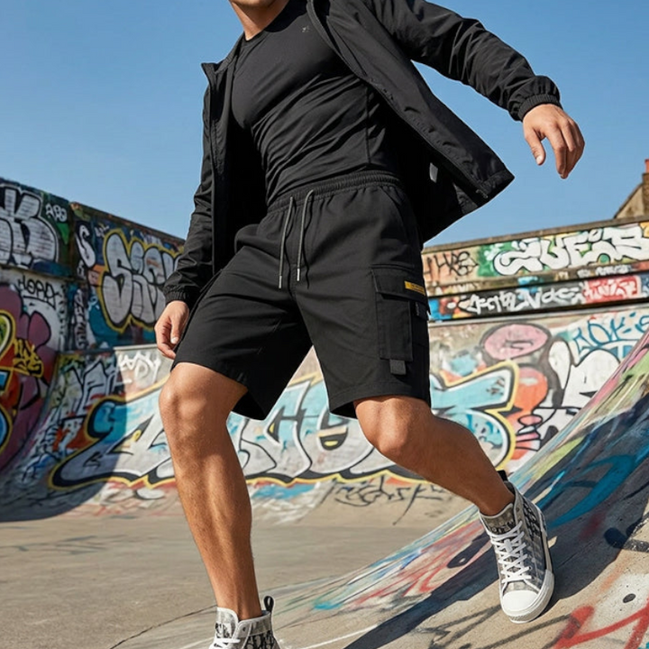 Markus Berlin Herren Cargo-Shorts, Vorderansicht