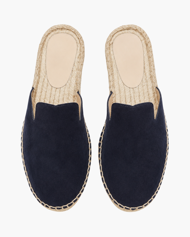 Markus Berlin Herren Sommer-Mule Marineblau, Vorderansicht