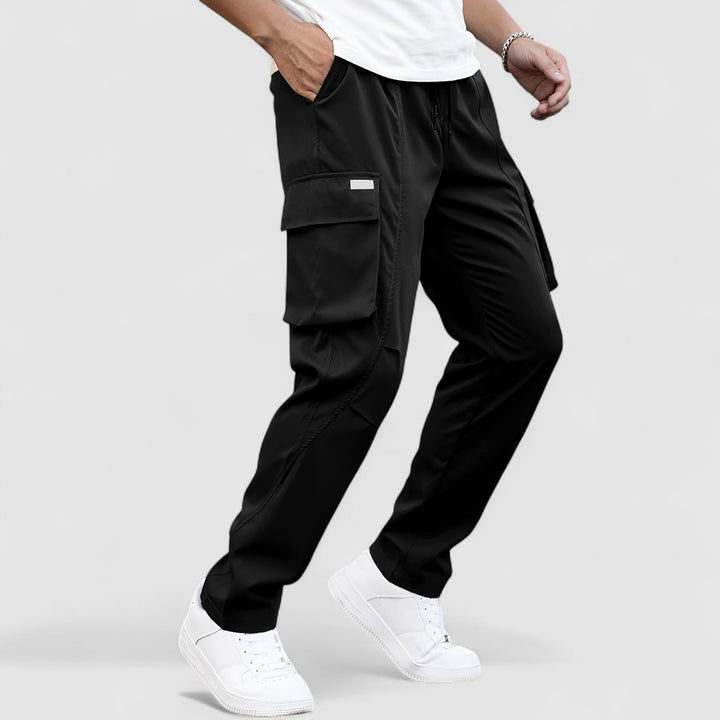 Markus Berlin Herren Wasserdichte Stretch-Cargohose, Vorderansicht