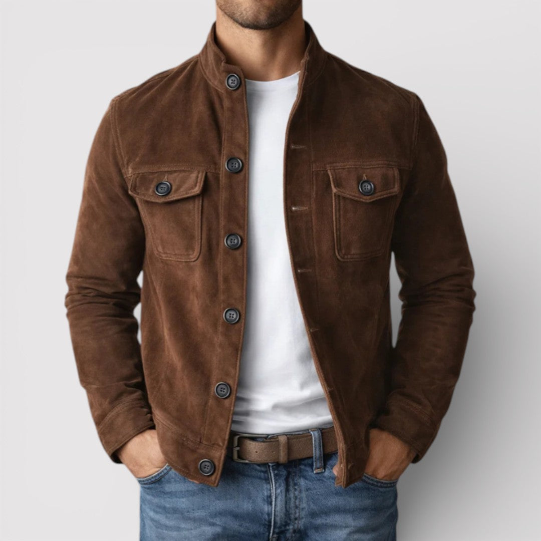 Markus Berlin Herren Leichte Jacke, Vorderansicht
