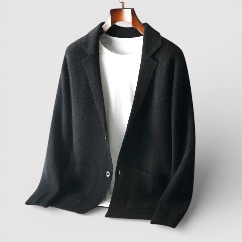 Markus Berlin Herren Strickblazer, Vorderansicht