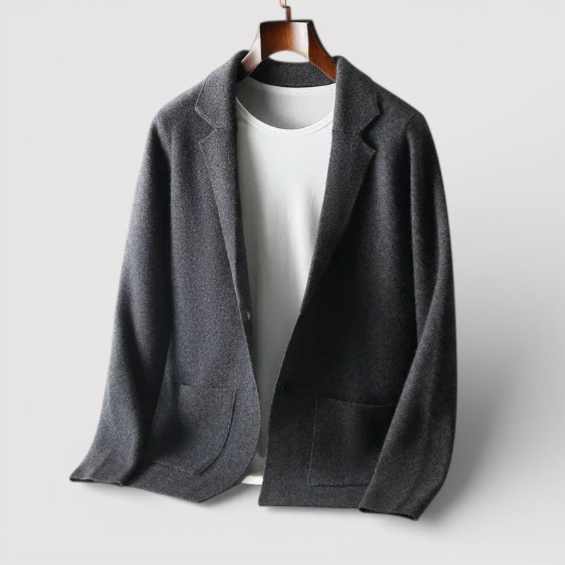 Markus Berlin Herren Strickblazer, Vorderansicht
