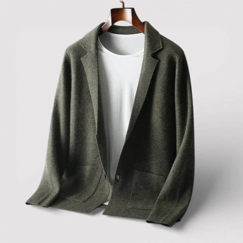 Markus Berlin Herren Strickblazer, Vorderansicht