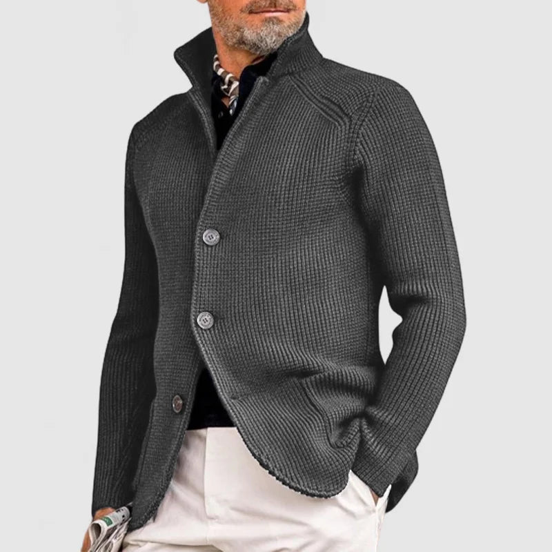 Markus Berlin Herren Strickcardigan, Vorderansicht