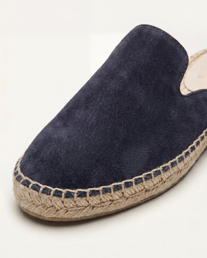 Markus Berlin Herren Sommer-Mule Marineblau, Vorderansicht