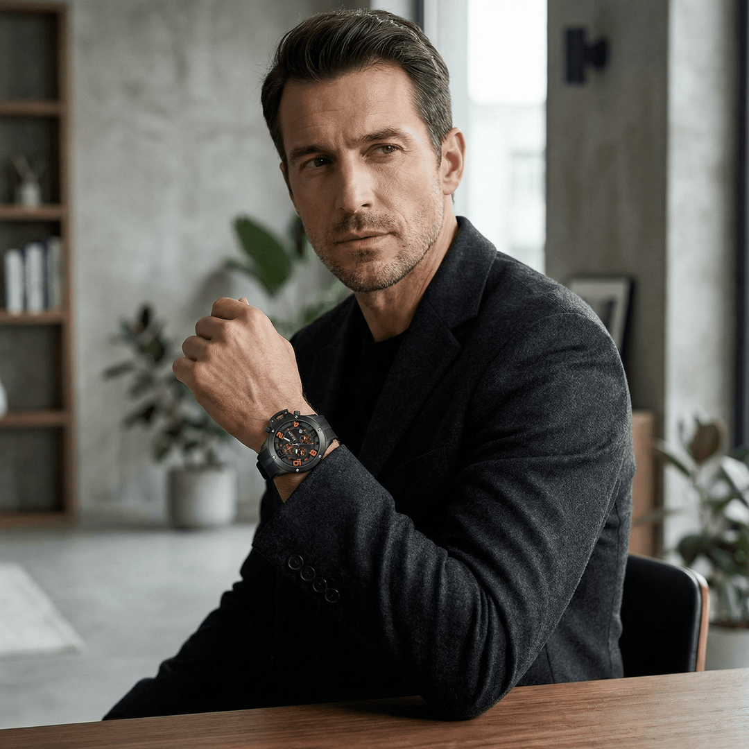 Markus Berlin Herrenuhr, Vorderansicht