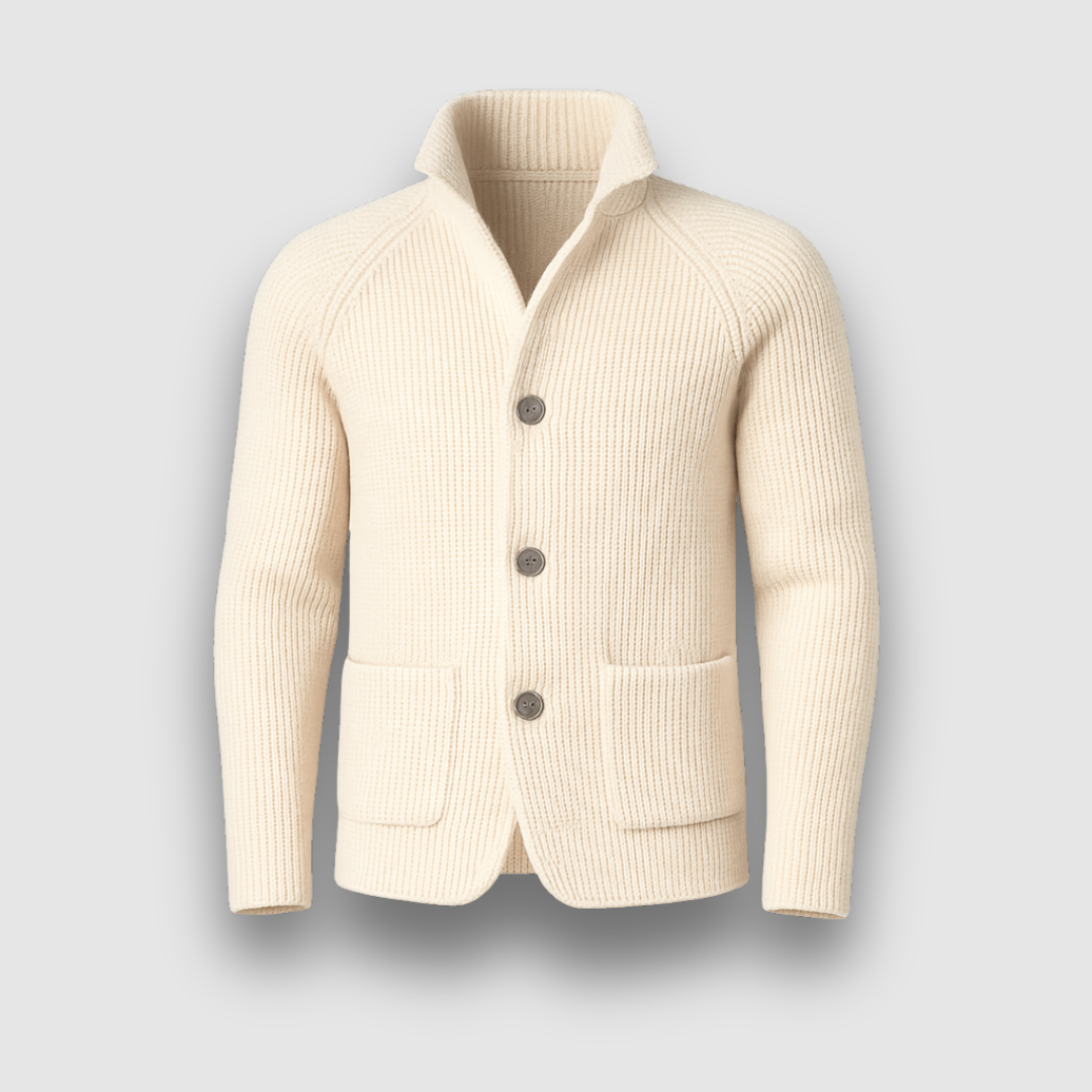 Markus Berlin Herren Strickcardigan, Vorderansicht