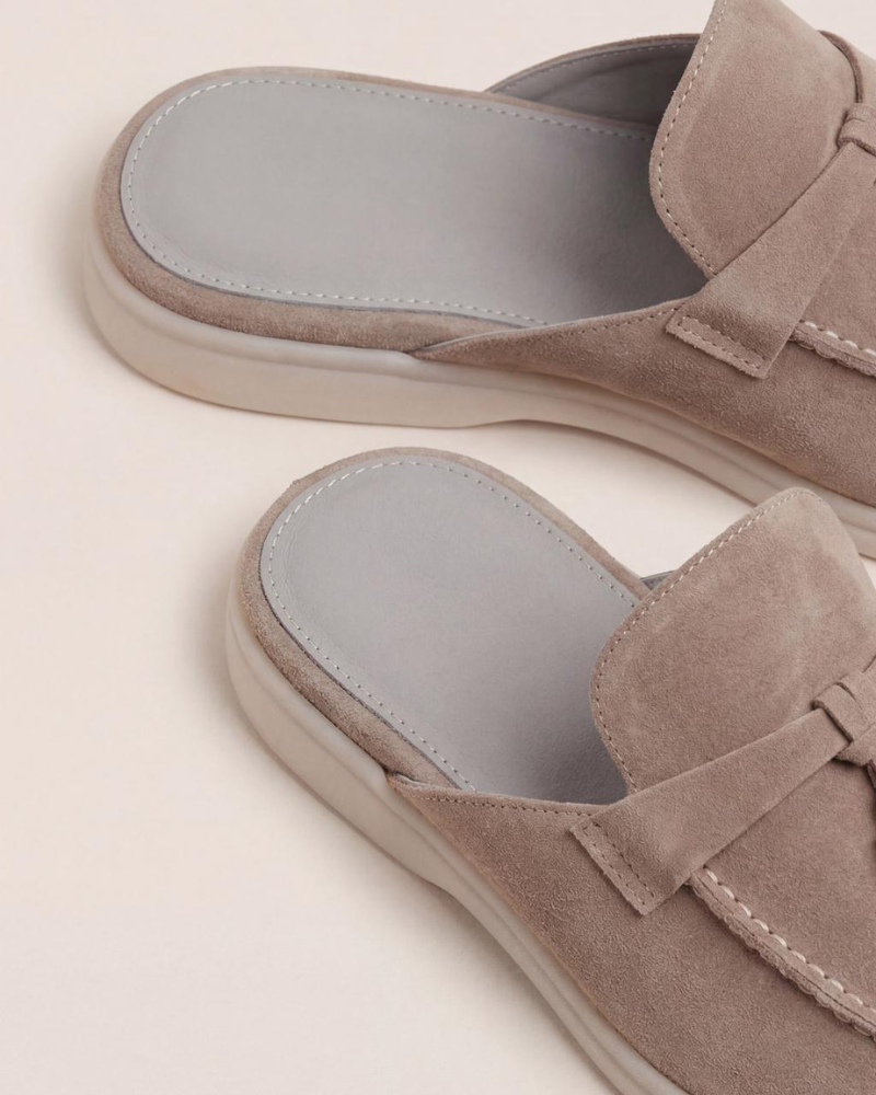 Markus Berlin Herren Mule Beige, Vorderansicht