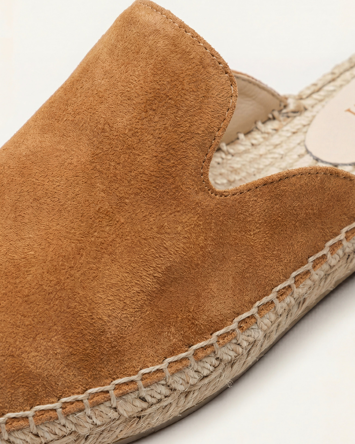Markus Berlin Herren Sommer-Mule Camel, Vorderansicht