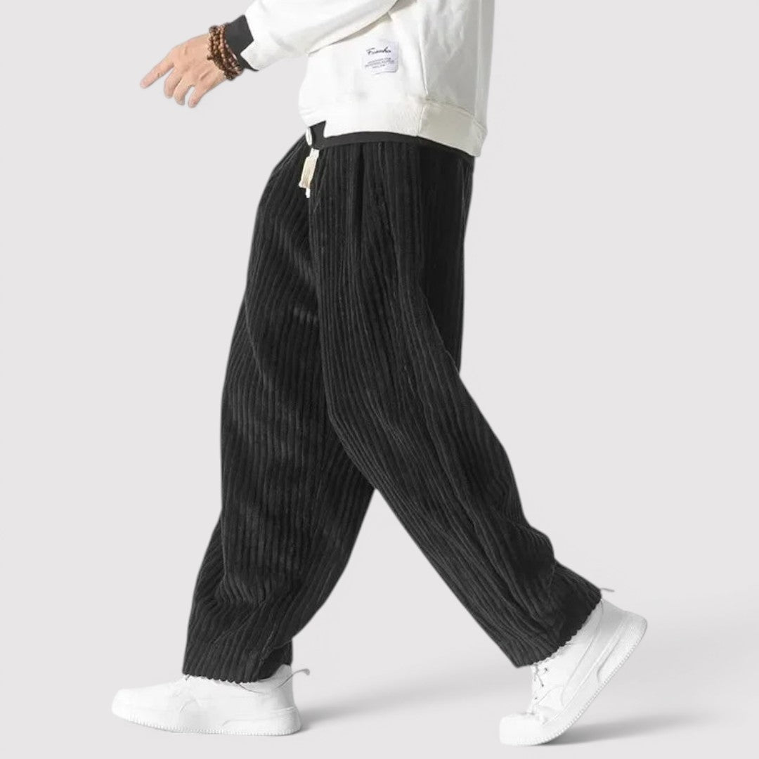 Markus Berlin Herren Wide-Leg-Hose, Vorderansicht