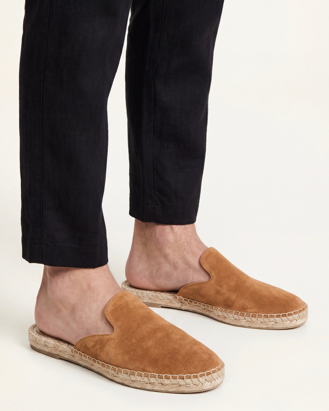 Markus Berlin Herren Sommer-Mule Camel, Vorderansicht