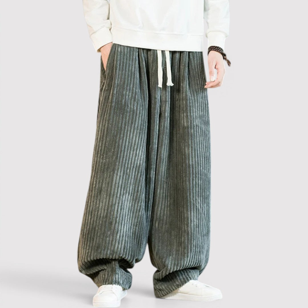 Markus Berlin Herren Wide-Leg-Hose, Vorderansicht